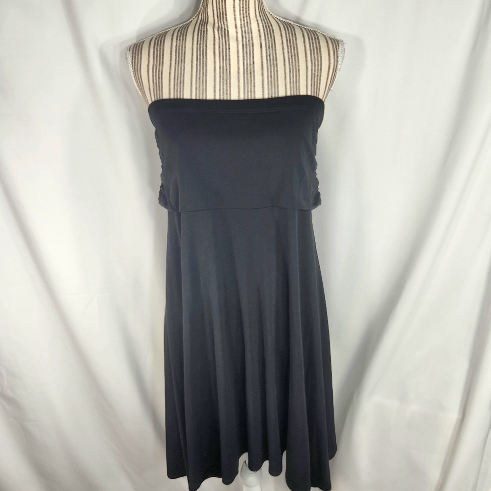 Willi Smith Black Strapless Pull On Dress Size Medium